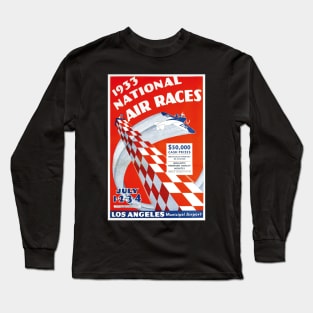 National Air Races, 1933. Vintage Poster Long Sleeve T-Shirt